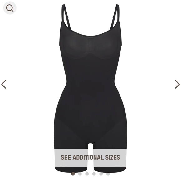 SKIMS everyday sculpt mid thigh bodysuit black s/m - Picture 4 of 5